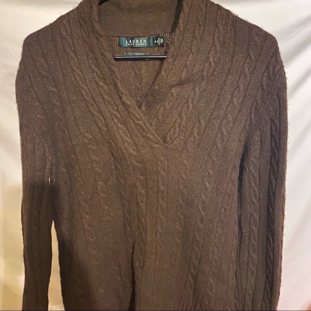 Lauren cowl cashmere sweater